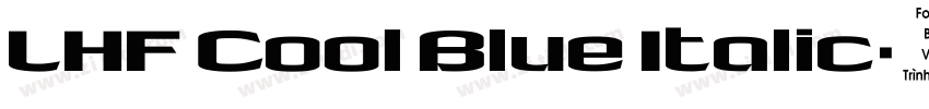 LHF Cool Blue Italic字体转换
